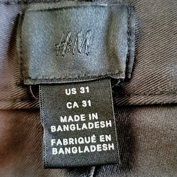 H&M men's shorts NWOT slim fit 31 gray - Picture 6 of 9